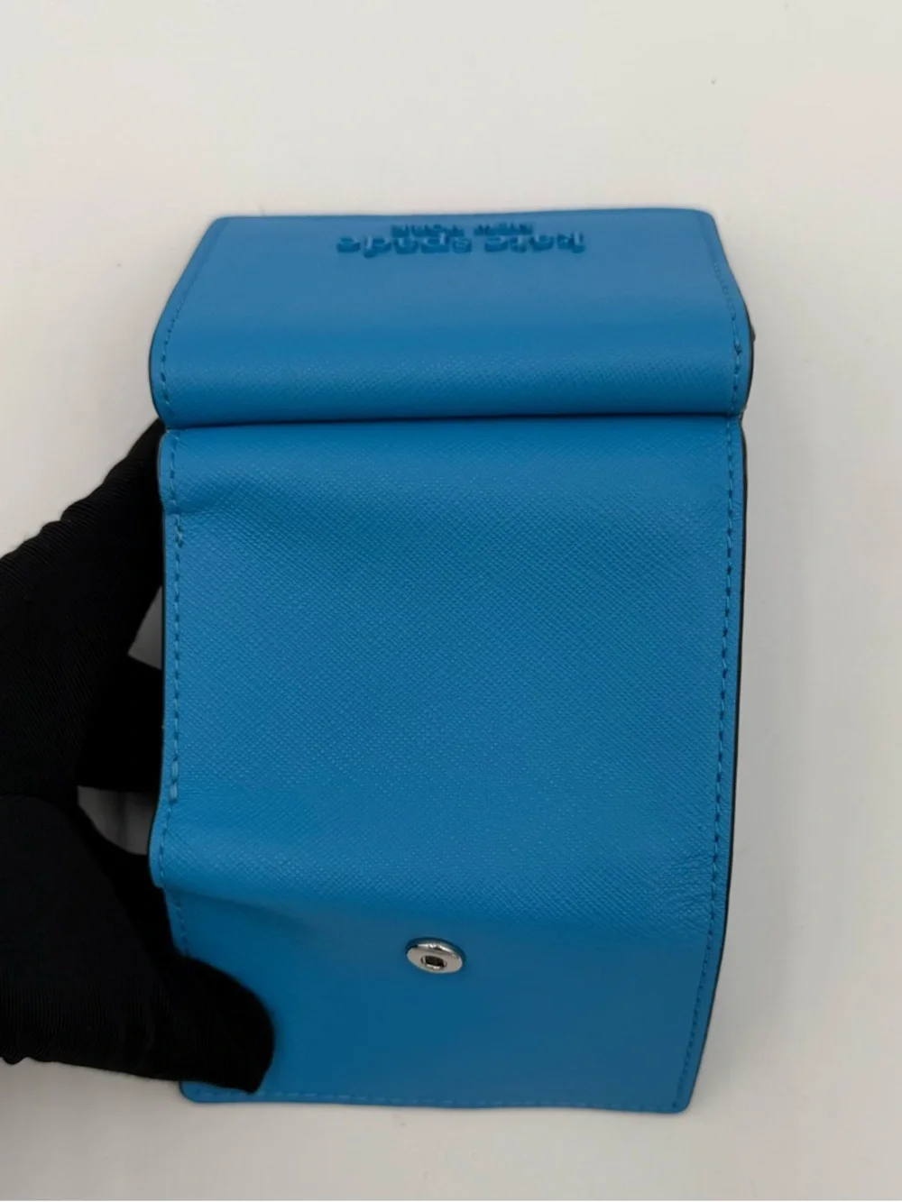 Kate Spade Cameron Blue Saffiano Leather Trifold Wallet NWOT